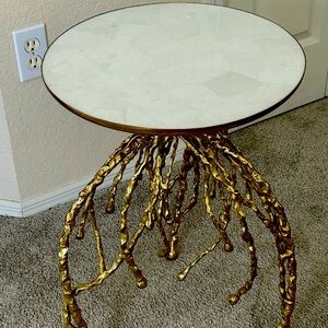 Michael Aram Flights of Fancy Water Hyacinth Accent Table